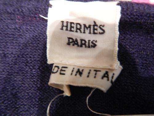 Hermes sweater cashmere navy. T.34