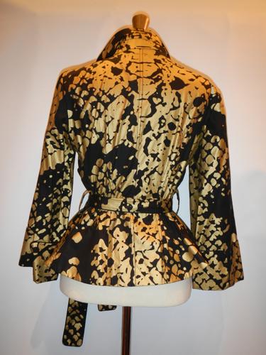 Yves Saint Laurent jacket gold and black T.38.